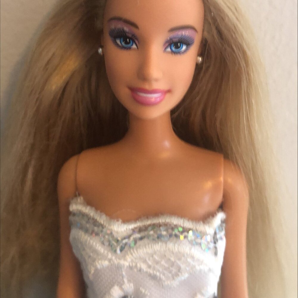 Orginal Mattel Barbie doll comes with custom gown